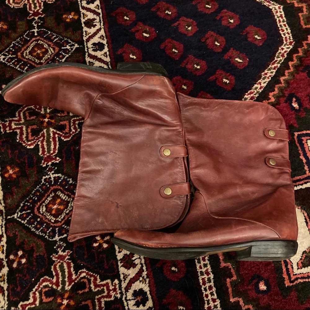 Vintage Maroon Boots